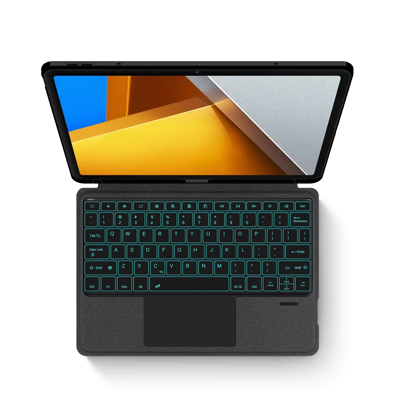 Magic Smart Keyboard Cover Folio for XIAOMI POCO Pad 12.1 Inch 2024 Redmi Pad Pro 12.1" Tablet Case with TouchPad Backlight