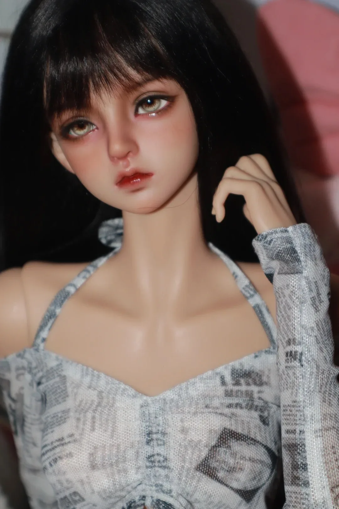 New SD doll head, 1/4 rose  BJD doll; beautiful daily girl, Daili high-quality resin, just a head