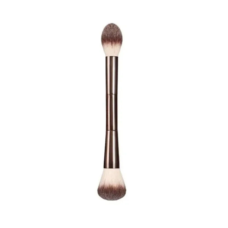 Double Head Makeup Brush Soft Fiber Hair Highlighter Blush Powder Brush for Face Contour Cosmetic Tools Accessories