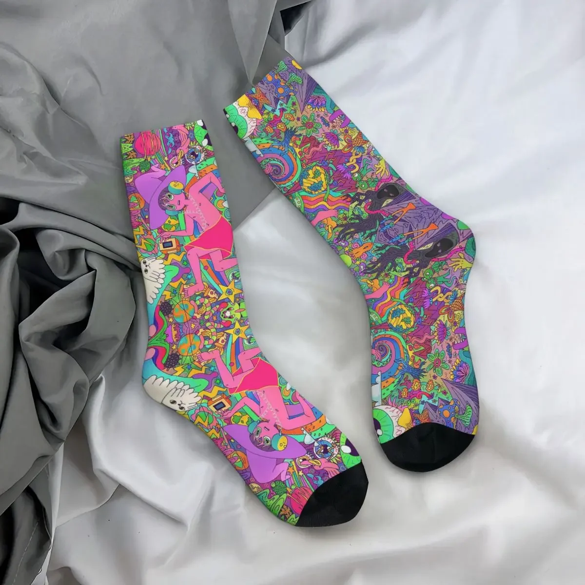 The Midnight Gospel Trippy Socks Harajuku Super Soft Stockings All Season Long Socks Accessories for Man's Woman's Gifts