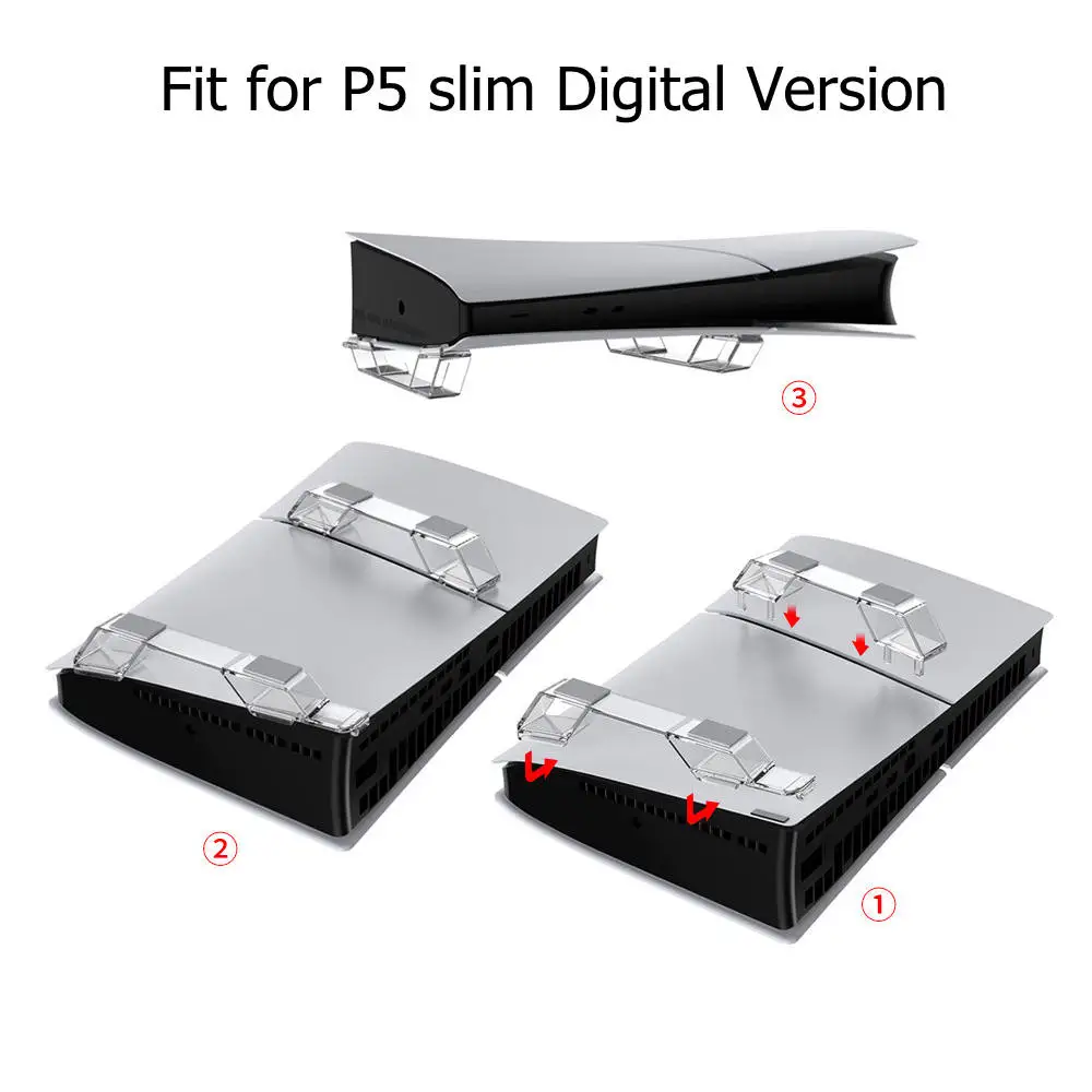 Ps5用の水平スタンド,省スペースデザイン,プレイステーション5アクセサリー,デジタルディスクゲームコンソールホルダー,スリムアクセサリー