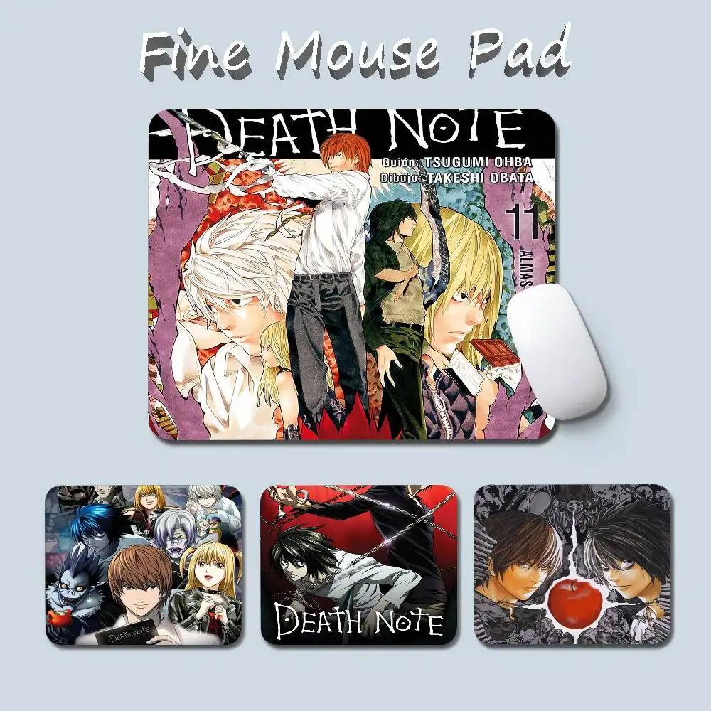 

1 шт. коврик для мыши в стиле аниме Death Note, небольшой коврик для компьютерного стола, подкладка для клавиатуры, подушка для ноутбука, нескользящий настольный коврик