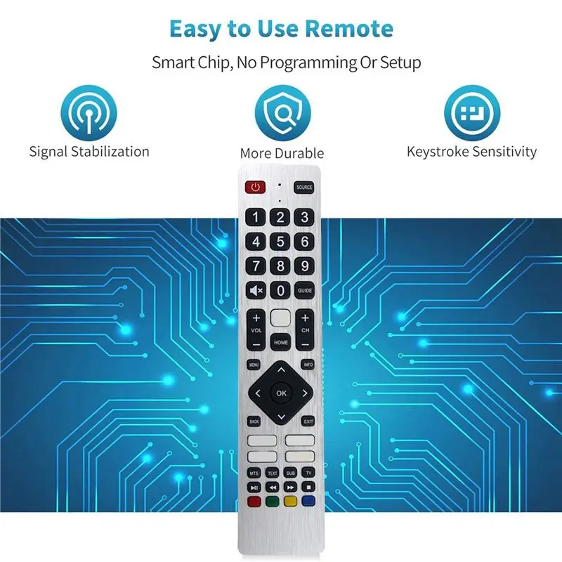 -[A51I Digital]10X RMC0133 Remote Control Replace For Sharp TV Remote Control Free Setup