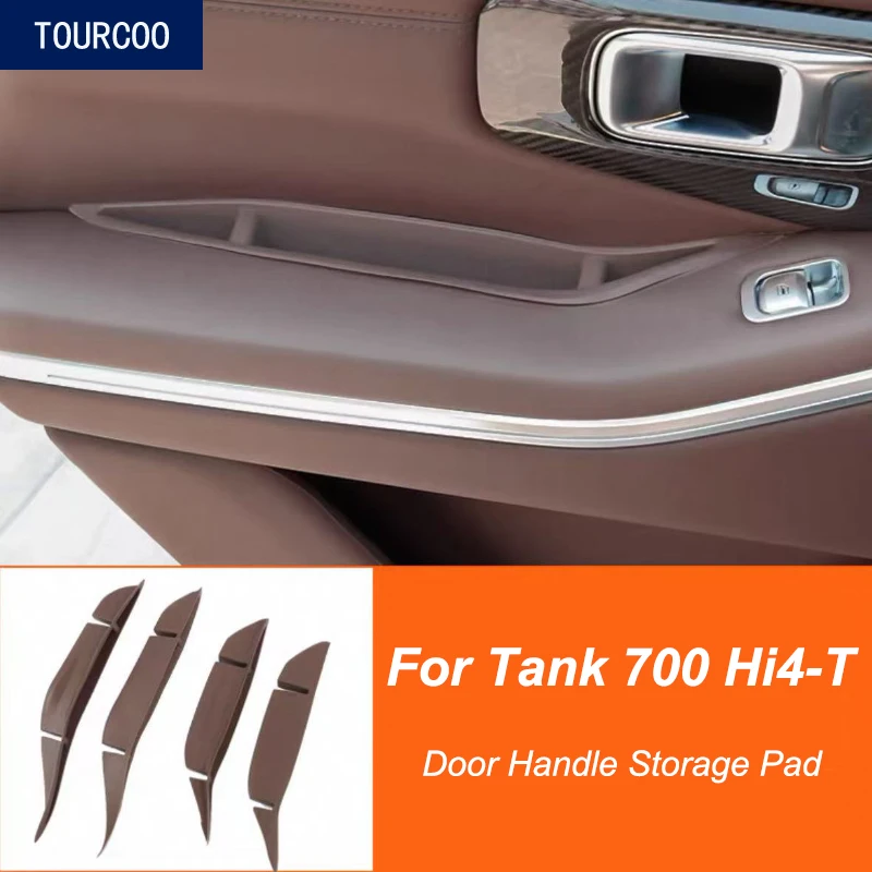 For Tank 700 Hi4-T 24-26 Interior Door Handle Storage Pad Silicone Protective Mat Car Modified Accessories