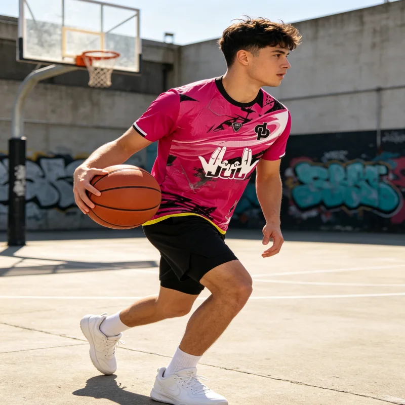 Inspired Jul 13 Number Replica Soccer Jersey Pink Graffiti Print Short Sleeve Tee Men Women Hip Hop Streetwear Fan Top