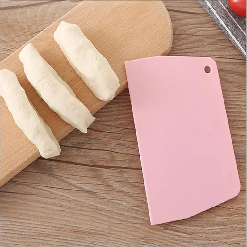 1Pc Dough Cutter Trapezoid Spatula Dough Scraper Kitchen Butter Knife...