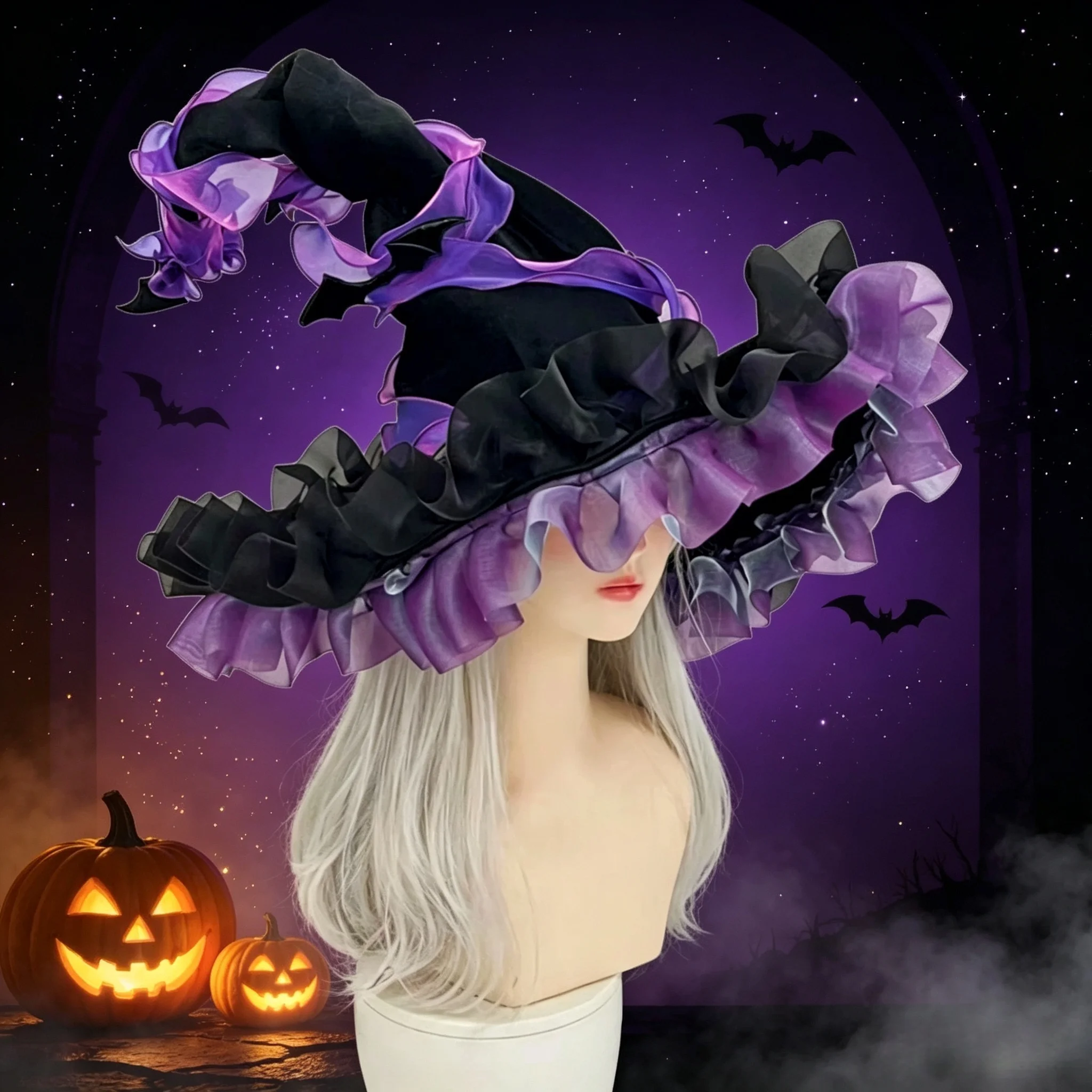 Serre-Tête Chapeau de Sorcière – photo 4