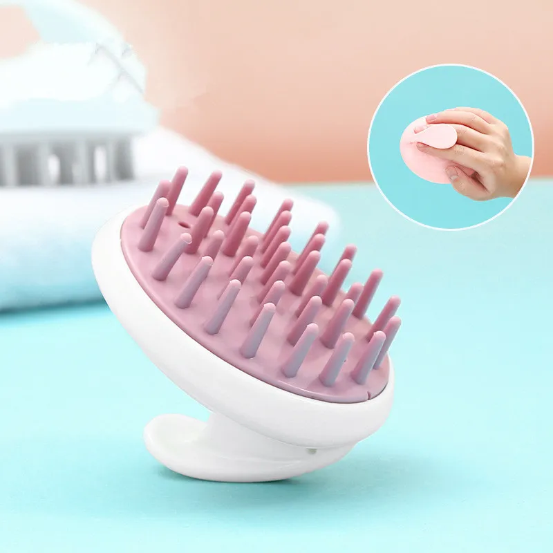 Hair Washing Tool Hair Brush Massage Comb Head Hair Washing Soft Brush Women Hair Grabber Silicone Hair Brush Cleaning Scalp