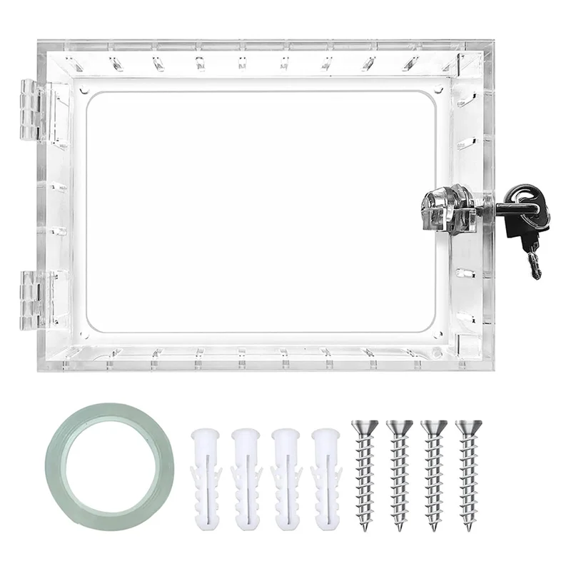 

Thermostat Lock Box with Key,Clear Thermostat Guard for Thermostat on Wall,Fits Thermostats 6.5in H x 3.9in W x 2in D