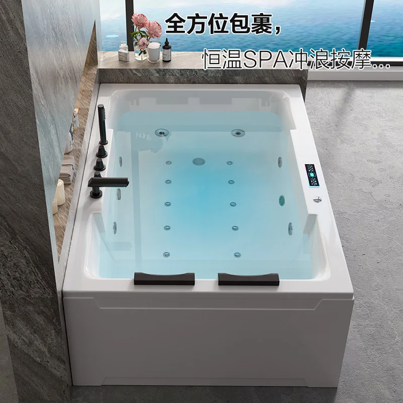 Acrylic double surf massage intelligent thermostatic size custom villa hotel home adult bathtub 1-1.8 m