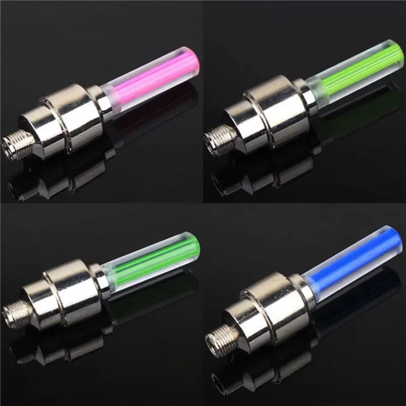 

A79E-Neon Bike Spoke Lights Bicycle LED Tire Valve Cap Flashlight Wheel Spoke 8PCS Bicycle Accessories