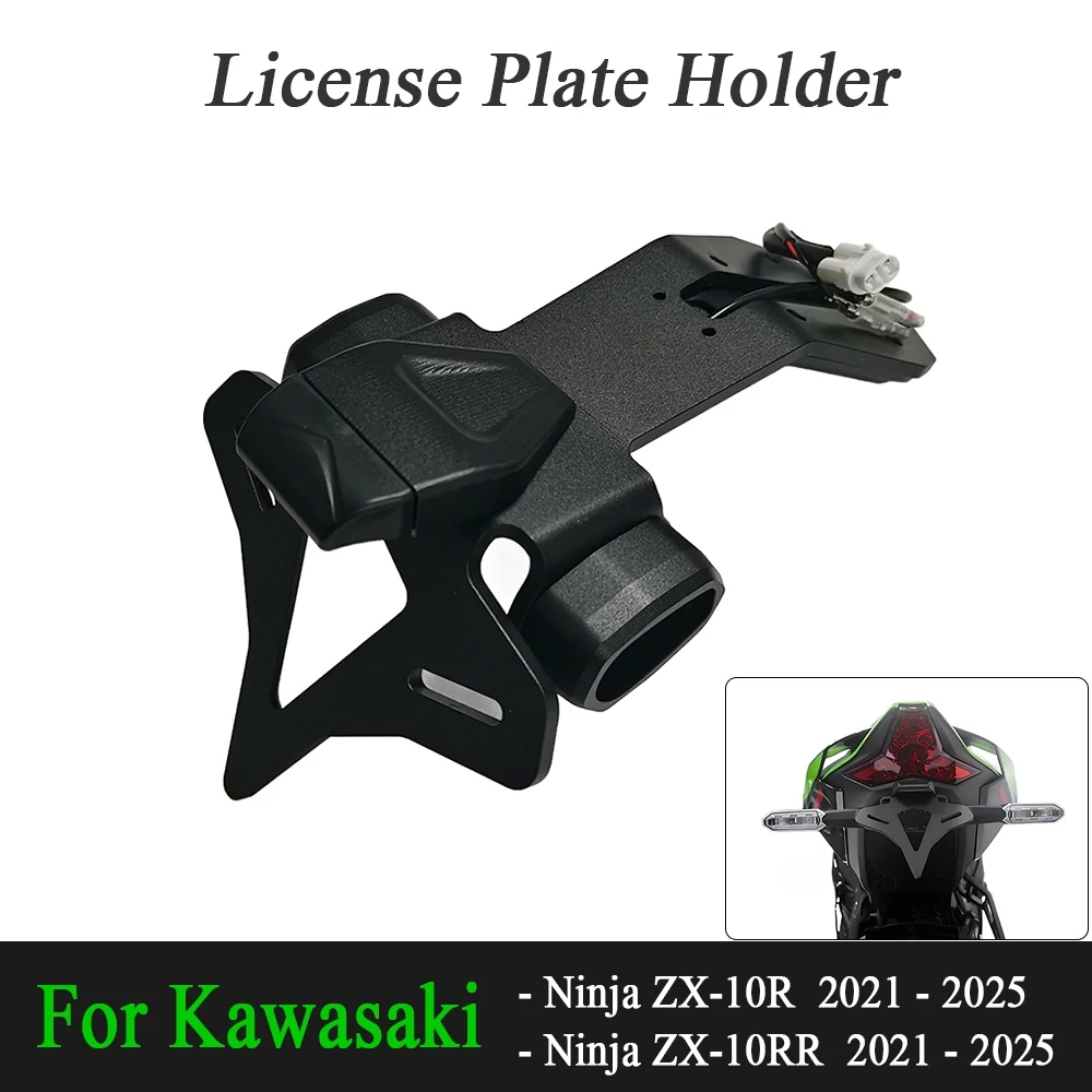 nouveau-support-de-plaque-d'immatriculation-de-moto-avec-support-de-feu-arriere-et-eliminateur-de-garde-boue-pour-kawasaki-ninja-zx-10r-zx10r-2021-2024-2025-2026