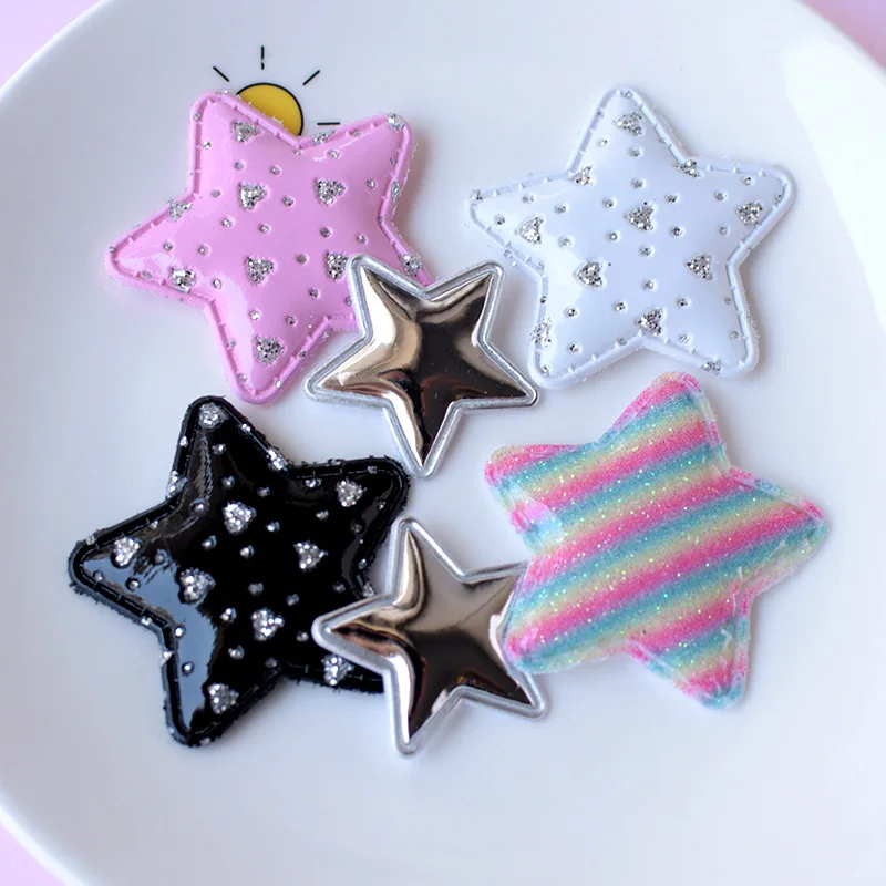 5pcs cute star cartoon resin flatback diy kawaii resin accessories crafts materials scrapbooking embellishment