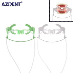 AZDENT Dental Mouth Opener with Saliva Aspirator Lip Cheek Adjustable Dentistry Retractor Dry Field System Orthodontic