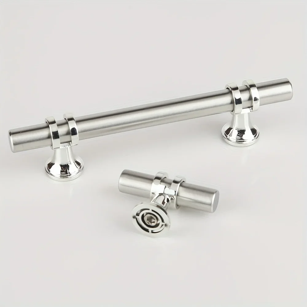 1Pc Stainless Steel Cabinet Pulls Kitchen Cabinet Handles, Kitchen Cabinet Silvery Handles, Drawer Stainless Steel Dresser Knobs