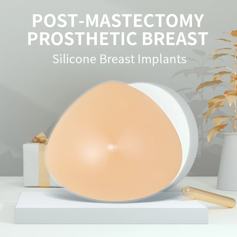 Triangular Concave Silicone Fake Breast Form For Women Mastectomy Balance The Body Boobs Bra Enhancement Pad