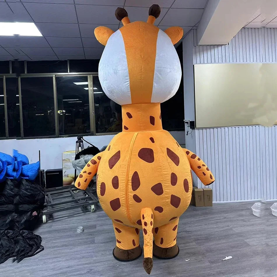 

Sika Deer Giraffe Inflatable Mascot Costume Adult Cartoon Characters Cosplay Clothings Halloween Christmas Fancy Dress