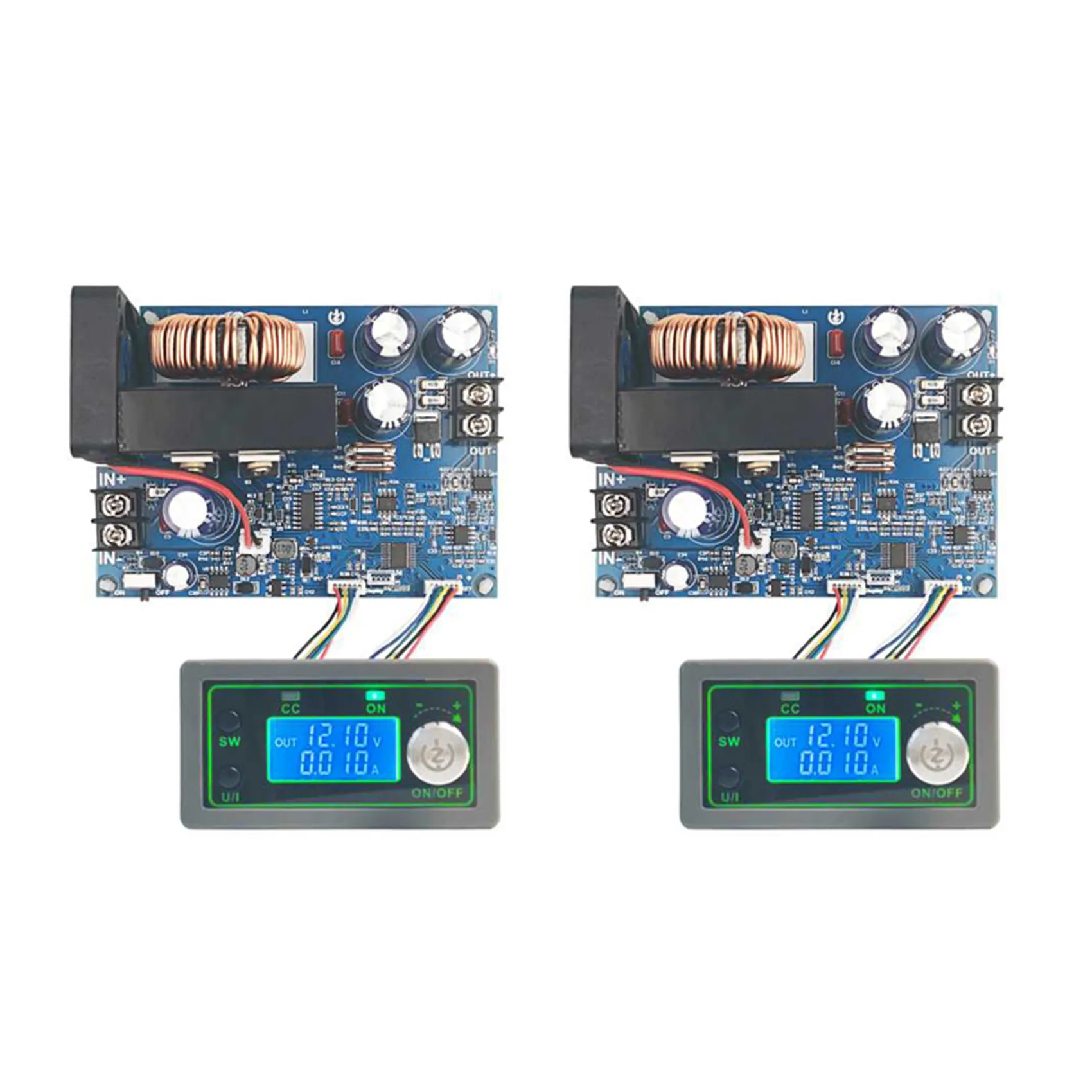 2x wz5020l 20a 1000w dc buck conversor cc cv step-down módulo de alimentação tensão ajustável fonte de alimentação regulada-novo