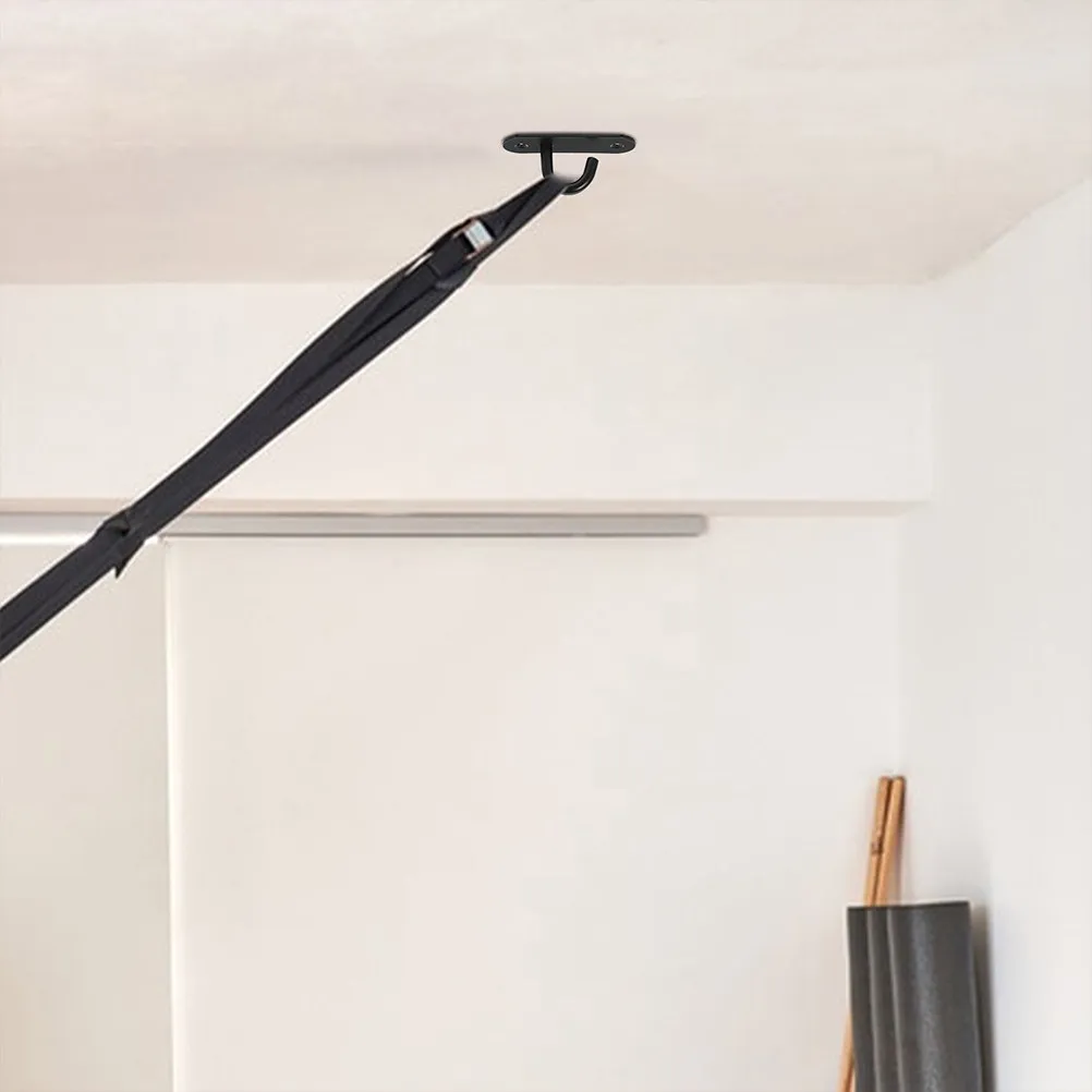 2Pcs Wall Mounted Exercise Anchor Sturdy Stainless Hook Resistant Band Strap Holder Heavy Duty Hanging Ceiling Support