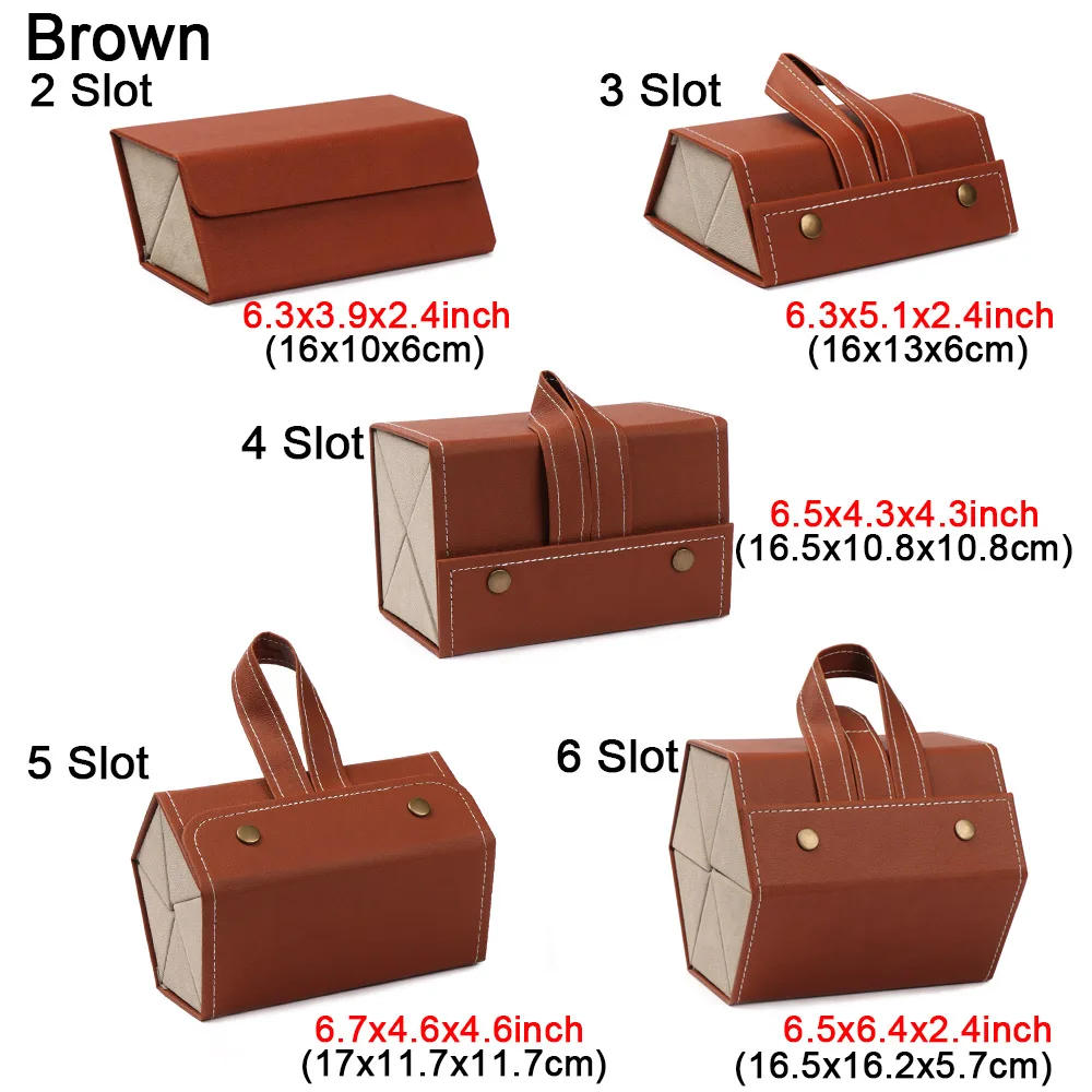 PU-Leder Display Tragbarer Brillenorganizer Brillenhalter Sonnenbrillen-Etui Aufbewahrungsbox – Detail 1