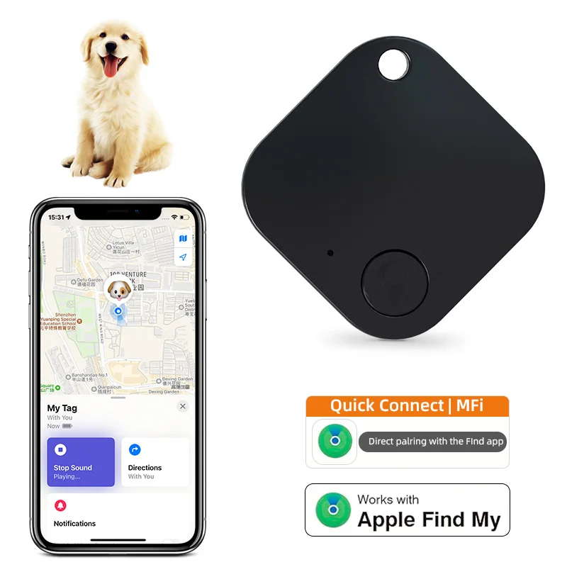Smart Track Link Works With Apple Find My Key Finder GPS Bluetooth Tracker For Earbuds And Luggage Phone Finder IOS Anti Lost