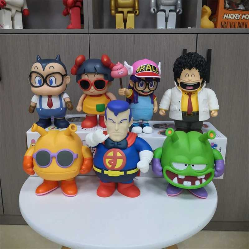 Arale Anime Figura Edição Especial, Dr Slump Desenhos Animados Estúpido Superman Criança Pequena, Decoração da Boneca Estátua Kawaii, Brinquedo do Miúdo Presente, 16cm