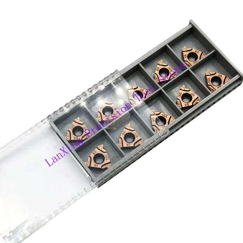 Threading Insert 16ERM 2.5 Carbide Lathe 10Pcs External Threading Inserts Steel Stainless Iron Turning Holder Machi