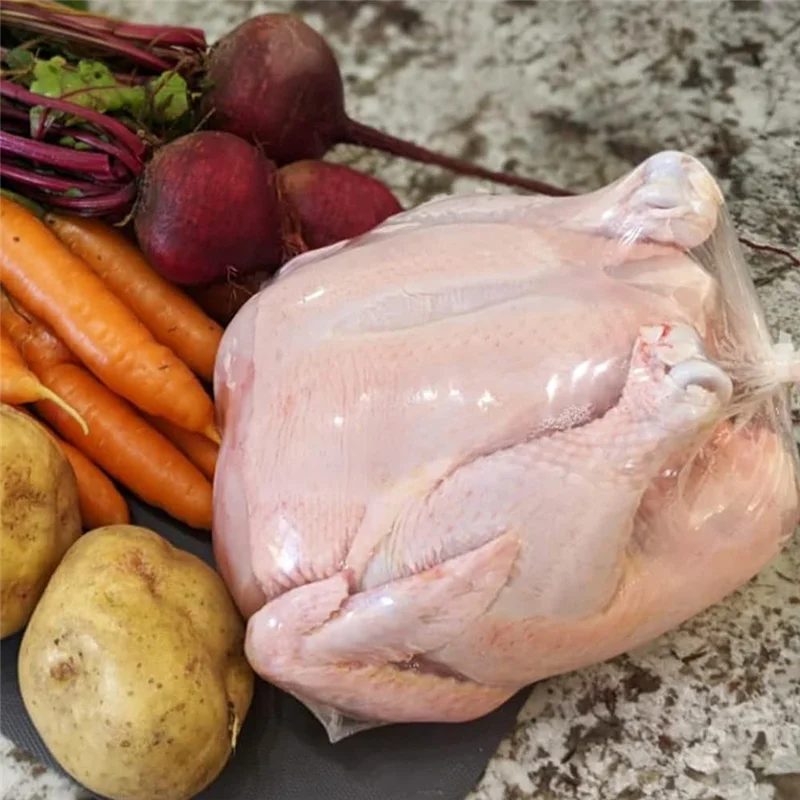 

【24 Hours Sale】100Pcs Poultry Shrink Bags With Zip Ties, Silicone Straw For Chickens Rabbits Food Storage For Turkey,Chickens,Ra