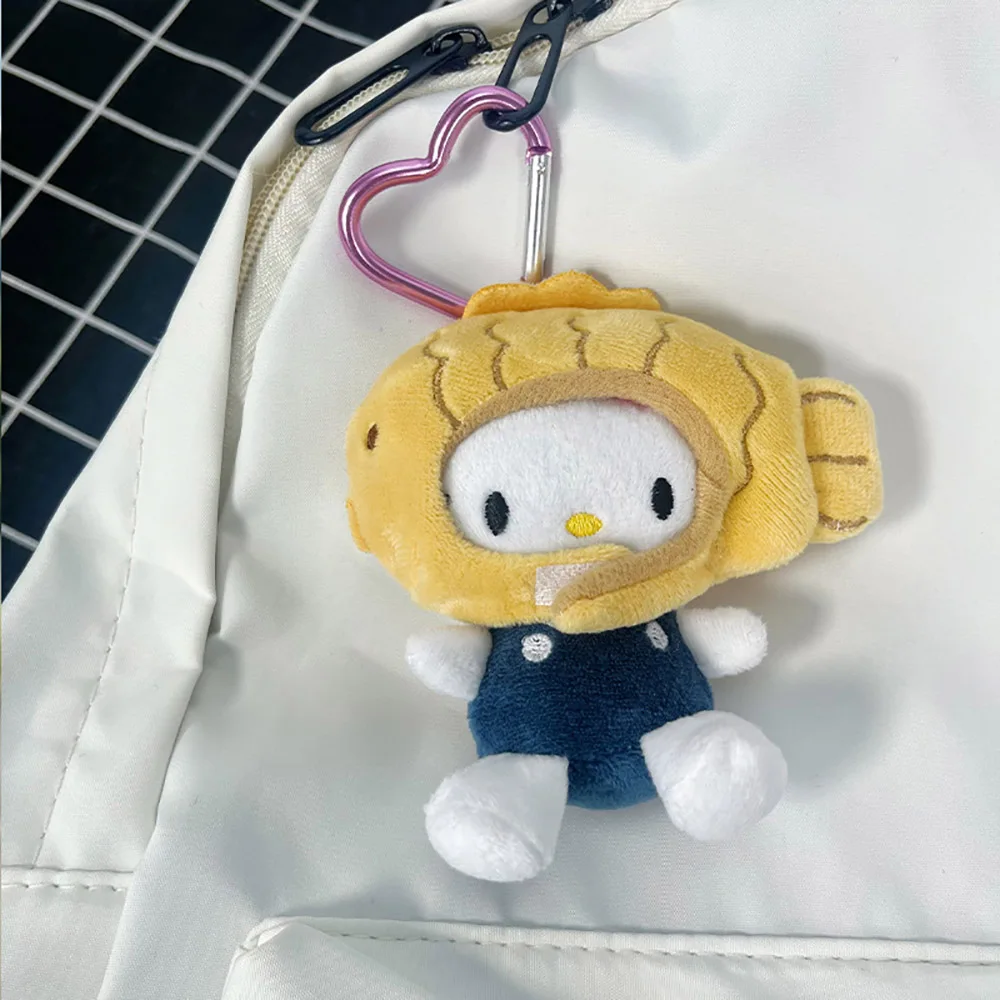 Sanrio Kawaii Hallo Kitty Puppe Schlüsselanhänger Weiche Stofftier Anhänger Cartoon Taschen Zubehör Schlüsselanhänger Widgets Geschenk für Freunde