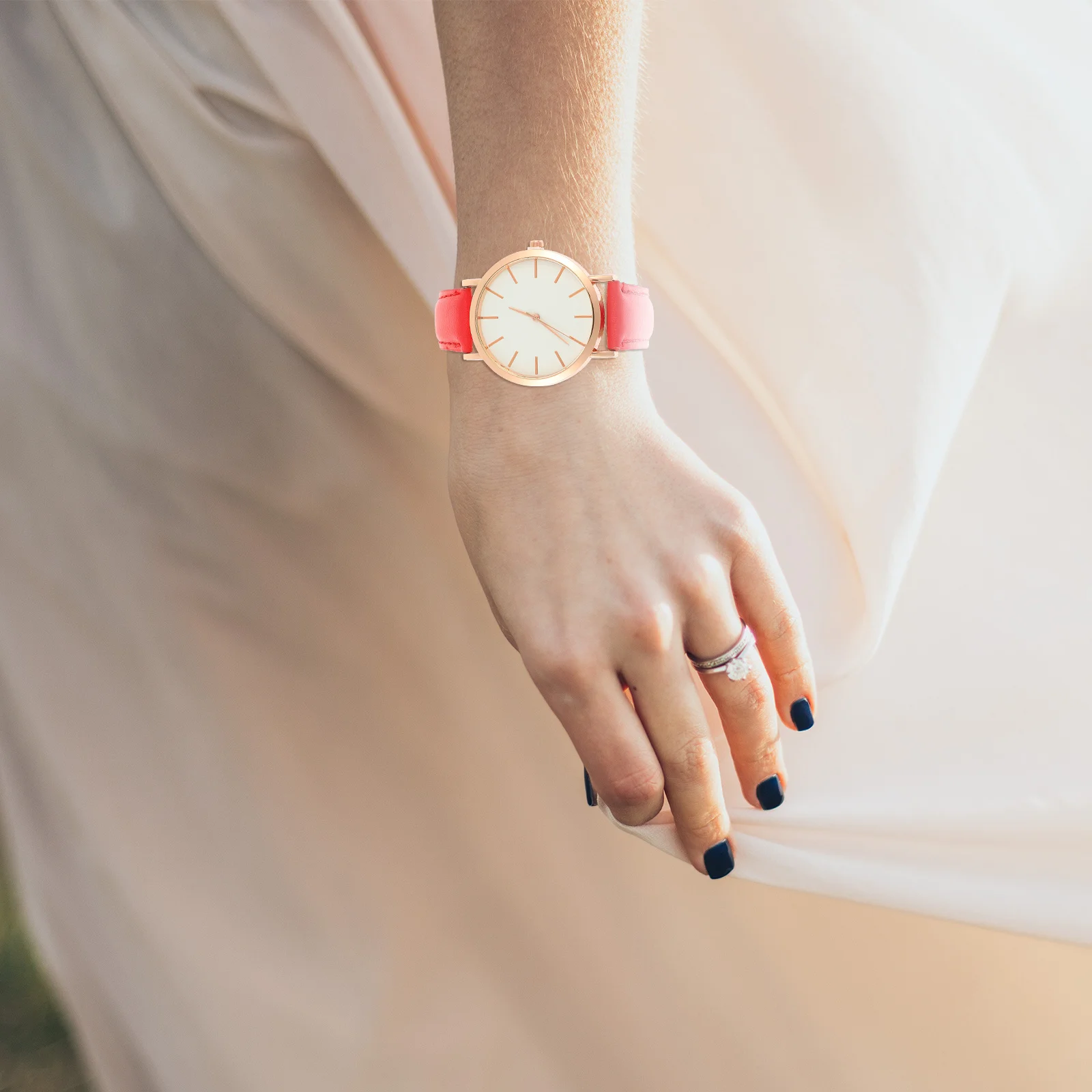 

Women Strap Quartz Watch Simple Design Durable Comfortable for Dating Office Party School Wristwatch Watches Watches for Women