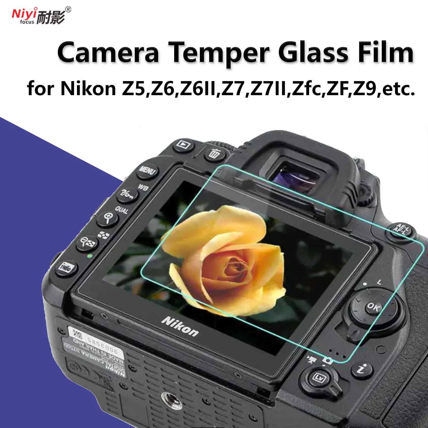 Camera Temper Glass Film for Nikon Z mount Cameras Z5 Z6 Z7 Z6II MARK II Z7 Z7II ZFC Zf Z6III Z8 Z9 Z30 Z50 Film Protector Cover