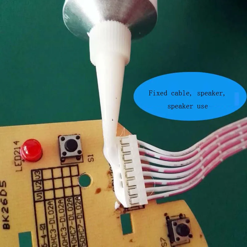 غراء مانع للتسرب الإلكتروني مقاوم للماء ، غراء عازل إلكتروني ، لاصق صناعي ، مطاط سيليكون ، أبيض أو أسود ، 45 جم ، way #2