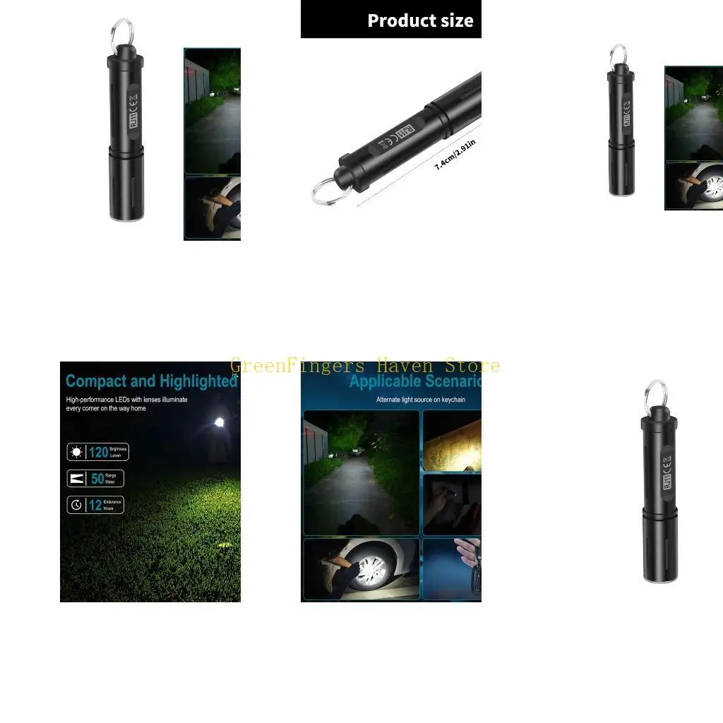 

F68D Powerful Mini LED Flashlight for Outdoor Activity and Camping Battery Operated Waterproof Torch Keychain Flashlight