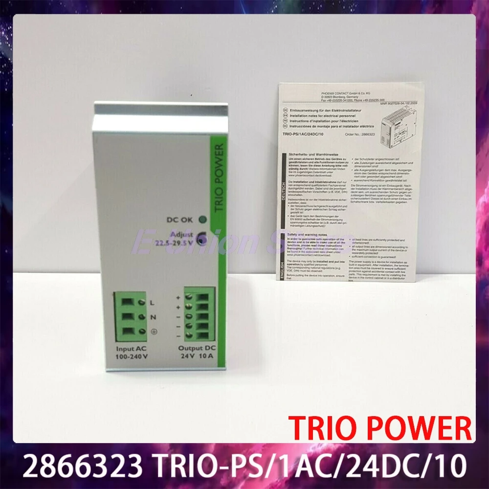 

1Pcs TRIO-PS/1AC/24DC/10 TRIO POWER 24VDC/10A Switching Power Supply 24 V DC/10 A 2866323