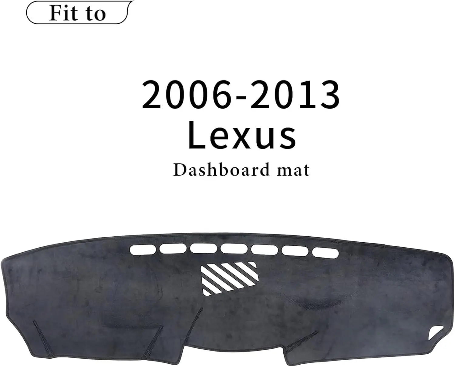 

1PCS Car Interior Leather Dashmat Dash Mat Black For Lexus IS250 IS350 2006-2011 Dashboard Cover Pad Car Lexus Accessories
