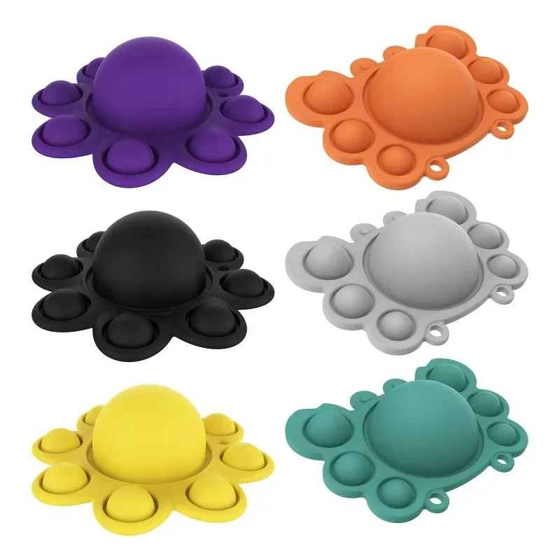 Empurrar bolha animal brinquedos fidget sensorial autismo espremer alívio do estresse mini brinquedos jogo simples ondulação fidget relaxar brinquedo