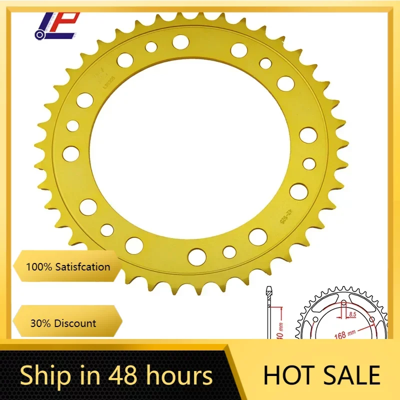 

7075 T6 525-42T Motorcycle Aluminum Gold Rear Sprocket For BMW F800 GS F800GS suit for 8.5mm bolts 2008-2018