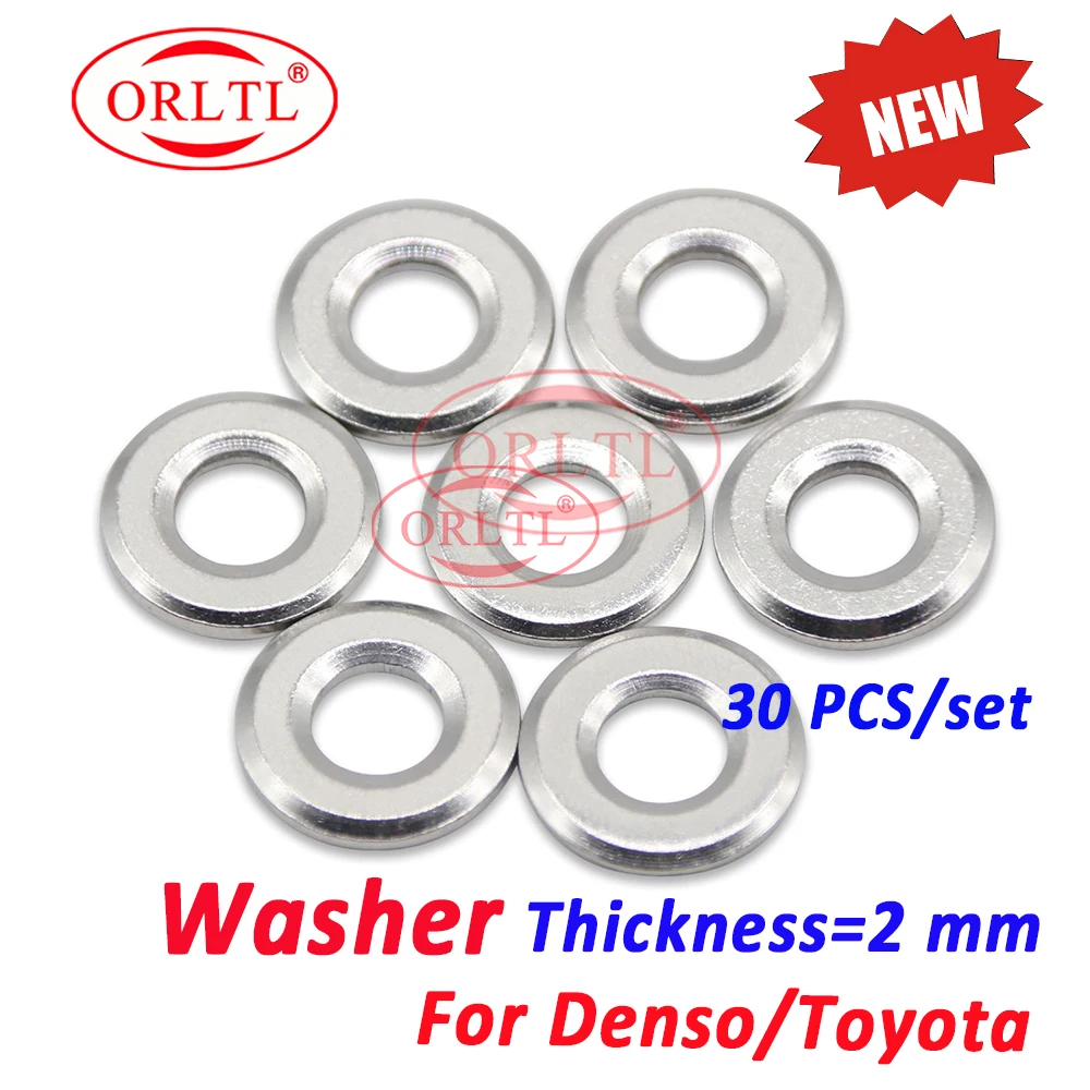 30 PCS Diesel Injector 095000-6250 Nozzle Washer Copper 2mm 16600-EB70A 16600-EB70B 16600-EC00A For TOYOTA Nissan DCRI106250