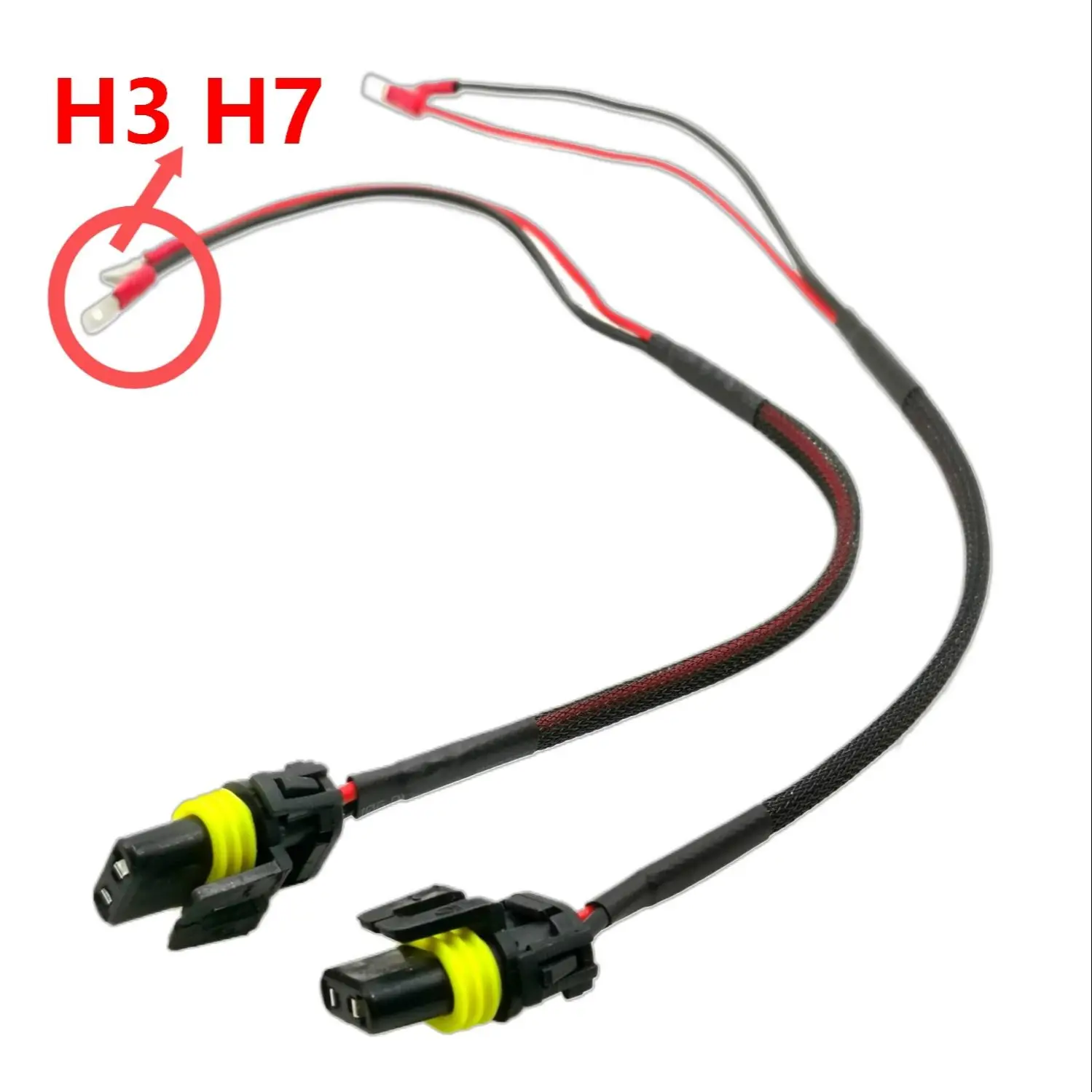 

H3 H7 HID Wiring Relay Cable 12V AC Controller Wiring Lighting System 35W 55W h3 h7 Xenon Headlights Harness