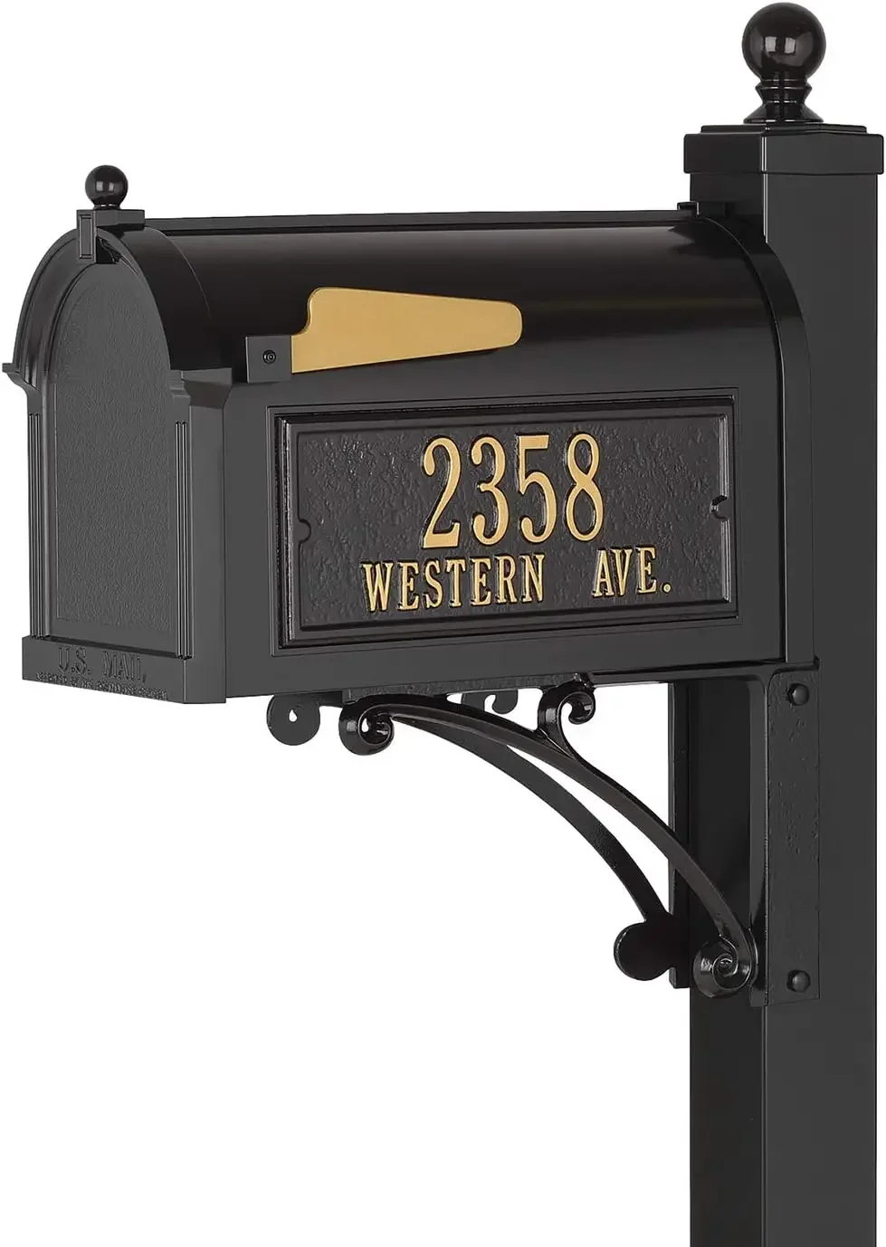 Products Black Deluxe Mailbox Package, 20% Larger