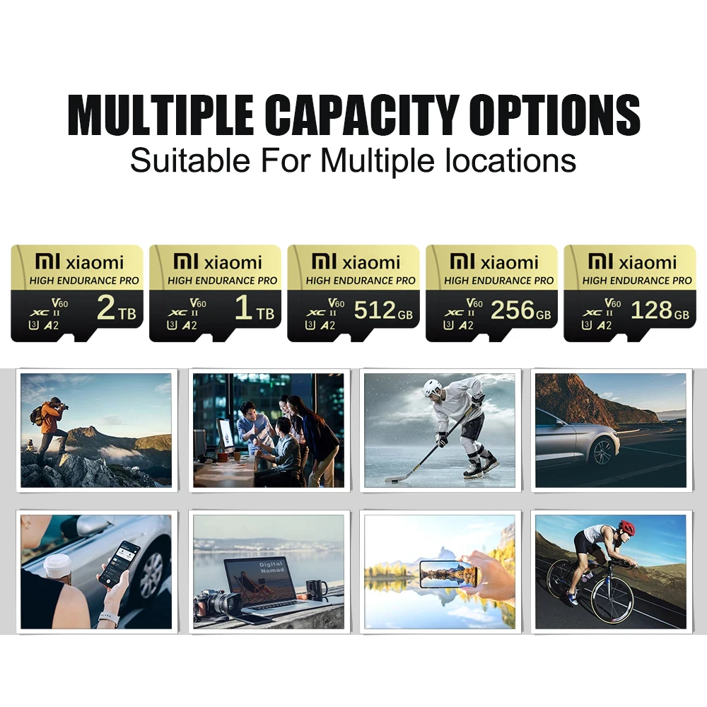 Xiaomi High Speed SD Card Class 10 TF Flash Card 128GB 512GB Micro Memory Card 2TB For Phone Speaker HD For Honor Phone Computer
