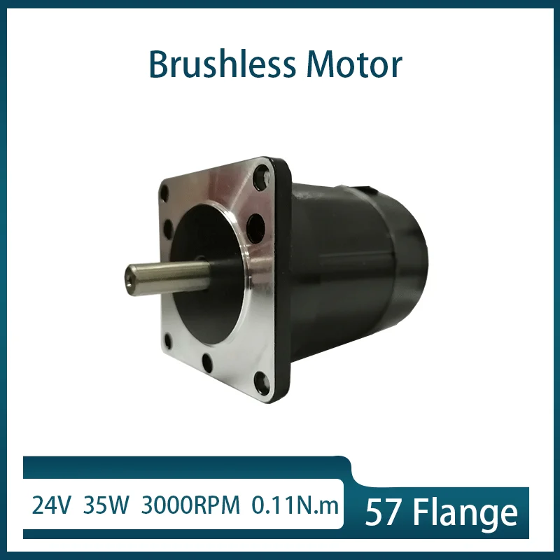 BLDC 57mm Brushless DC Motor 24V DC 35W 3000rpm QW57Y2H03L3035 Low Noise BLDC Motor