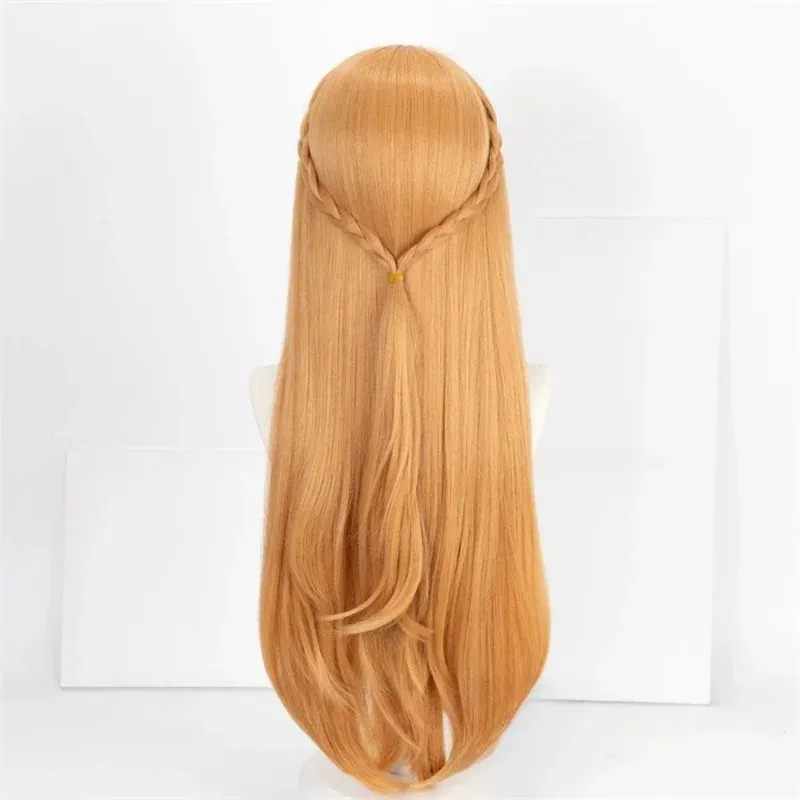 AIAI 2025 Asuna السيف الفن على الانترنت تأثيري الاصطناعية شعر مستعار طويل مستقيم ساو أنيمي Coser التصميم نمط لطيف فتاة كوميك كون #4