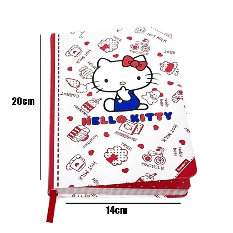 Cute Hello Kitty A5 Notebook High Value Girlish Heart Cartoon Diary Book Kawaii Hand Account Notepad Perfect view 6