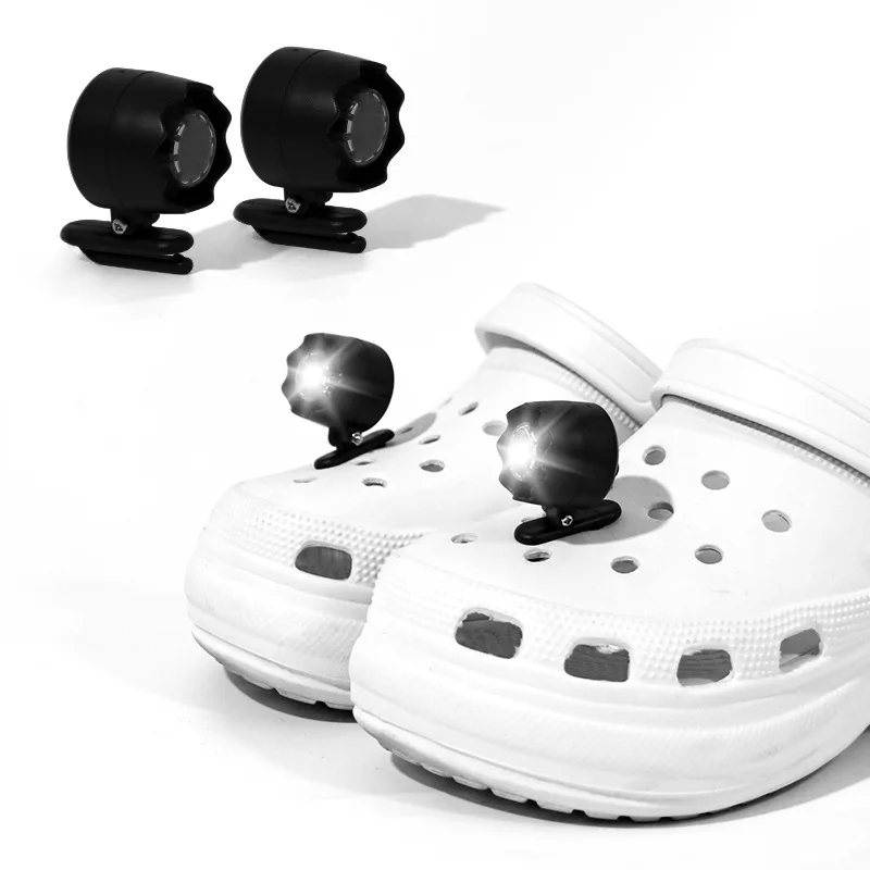 Imagem -04 - Led Light-up Crocs Sapato Lâmpada Portátil Multi-funcional Adequado para Caminhantes Noturnos Caminhadas Acampamento Estranho Show-off Artefato Presente