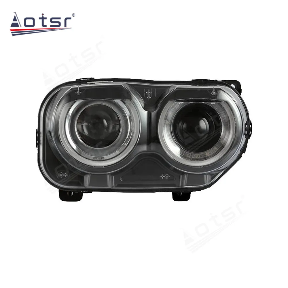 The Car Accessories Modification For Dodge Challenger 2008-2020 upgrade angle eyes Car headlights Headlamp assembly