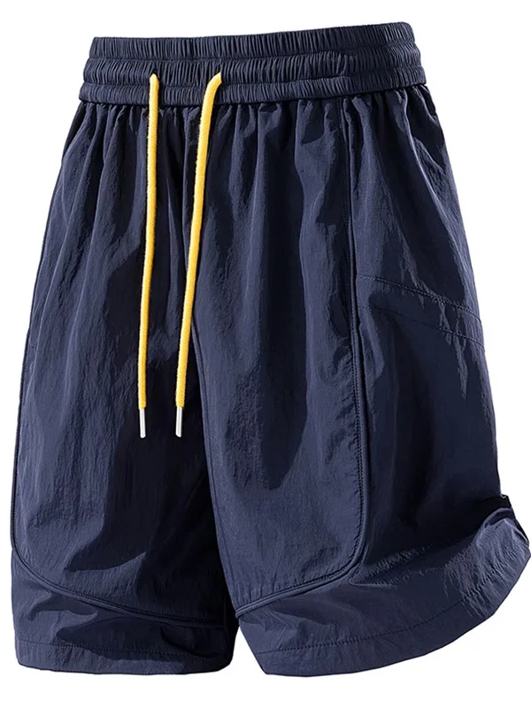 

Summer Thin Dopaamine Sports Shorts Men's Trendy Brand Outdoor Wear Straight Leg Five-Quarter Loose Cool Quick Dry Beach Pants