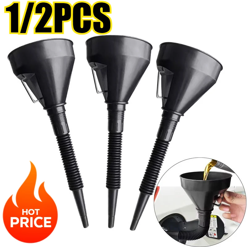 

Multifunctional Automobile Gas Funnel Universal Automobile Motorcycle with Portable Gas Funnel Long Nozzle Large Diameter Gas