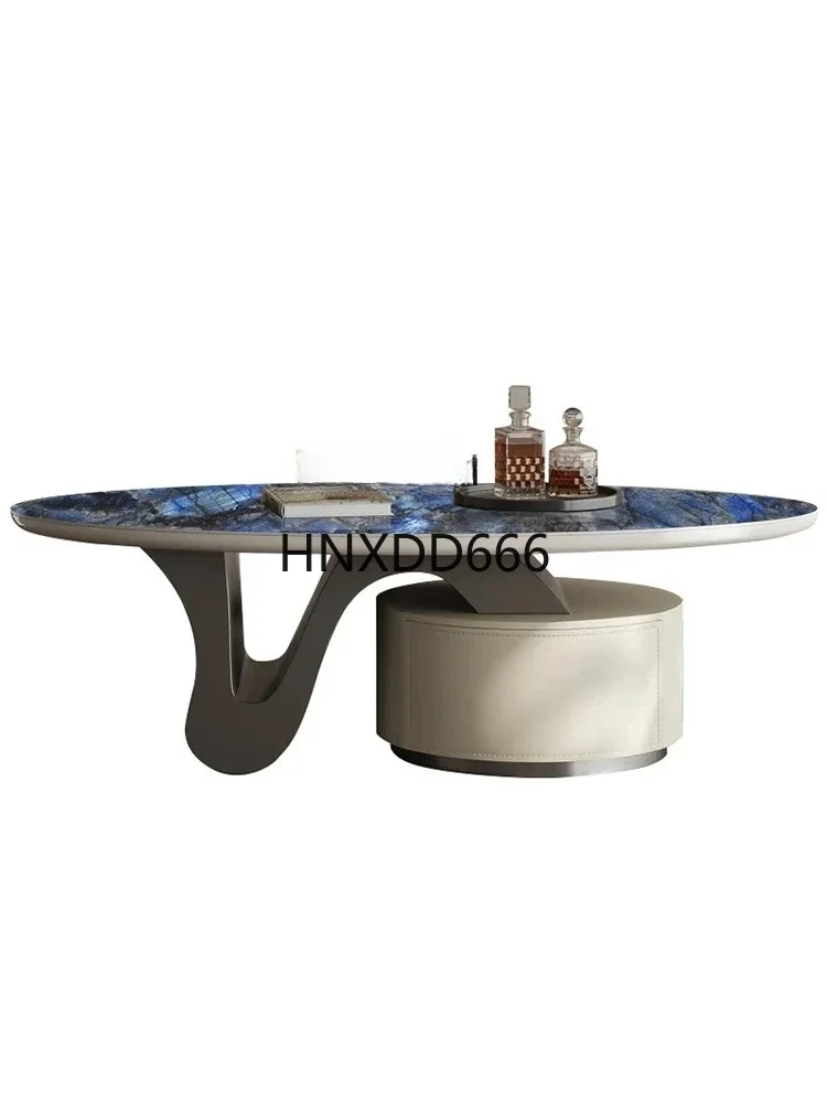 

Italian Light Luxury Stone Plate Coffee Table Living Room Home Designer High-End Simple Model Tea Table
