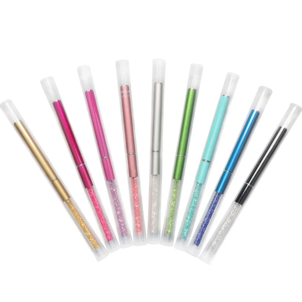

Adjustable Radian Grafting Mascara Brush Round Comb Teeth Clear Tube Eyelash Brush Lash Extension Multicolor